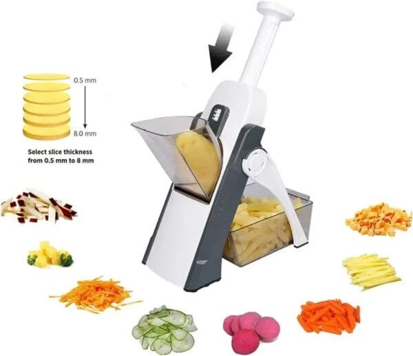 Brava Spring 5 in 1 Vegetable Cutter & Slicer Black