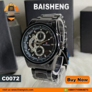 Baisheng Stainless Steel Analog Watch for Men Watches fineNpick.com