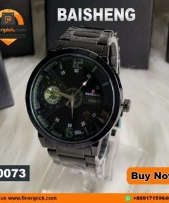 BAISHENG Quartz Movement Stainless Steel Watch for Men