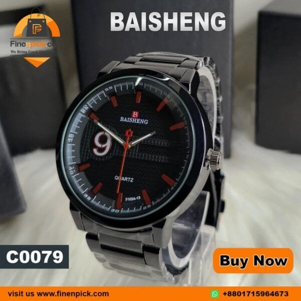 Baisheng Stainless Steel Analog Fashion Watch For Men