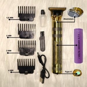 Vintage T9 Hair Trimmer – Rechargeable Hair Trimmer with Type-C Charging