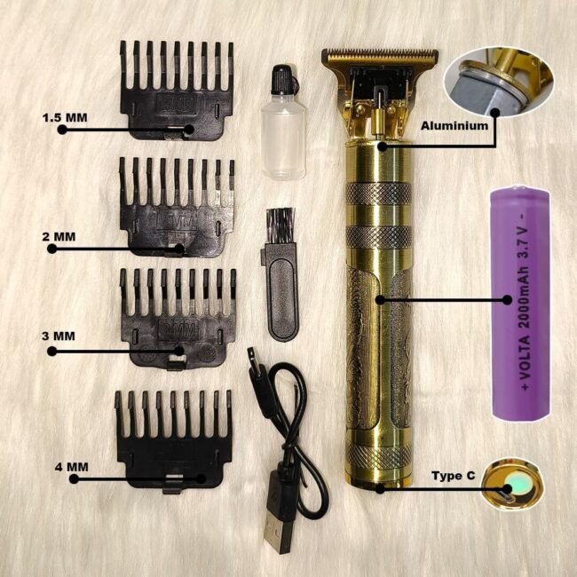 Vintage T9 Hair Trimmer – Rechargeable Hair Trimmer with Type-C Charging