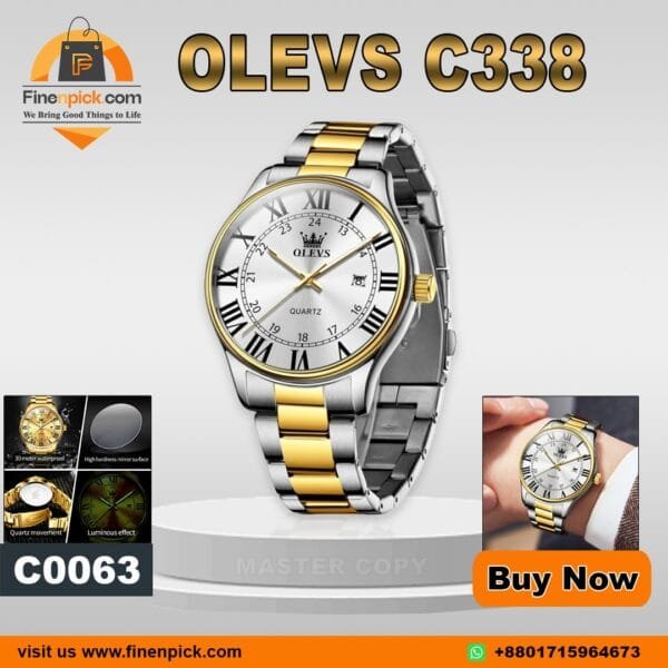 OLEVS 338 Men's Luxury Business Watch