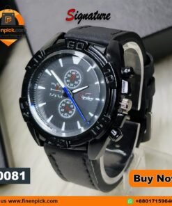 Signature 13772 Quartz Watch Leather Strap