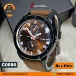 Signature 13770 Quartz Watch Leather Strap