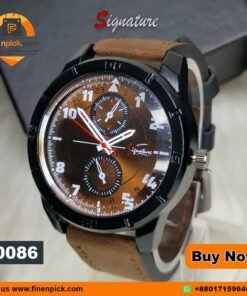 Signature 13770 Quartz Watch Leather Strap