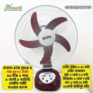 Rechargeable Fan Bangladesh – KTH Defender / Kennede 16" 2916S Table Fan