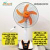 Defender KTH 2936RS 16 Inch Rechargeable Fan with Remote & LED Light BD