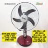 Defender / Kennede 2956P 16 Inch Rechargeable Fan with LED Light BD