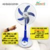 Defender NH 2986HRS 16 Inch Rechargeable Fan with Remote & LED Light BD