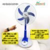 Defender NH 2986HRS 16 Inch Rechargeable Fan with Remote & LED Light BD