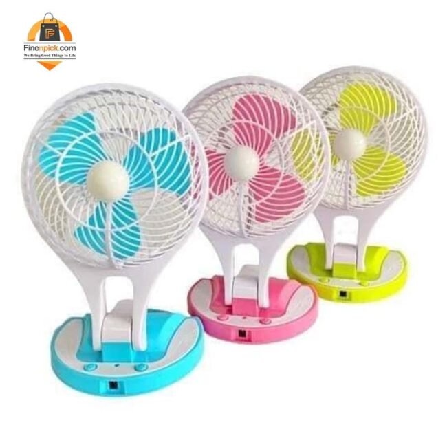JR-5580 Portable LED Light with Mini Fan - Image 2