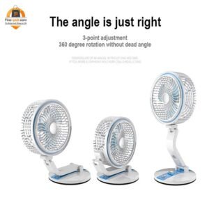 LR 2018 Rechargeable Folding Table Fan with Light | FineNpick Online Shop Bangladesh