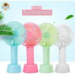 Mini ST-9 Rechargeable Hand Fan – USB Portable Folding Fan 2000mAh BD | FineNpick Online Shop Bangladesh
