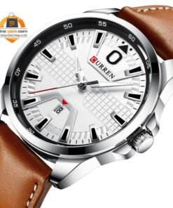 Curren 8379 PU Leather Analog Watch