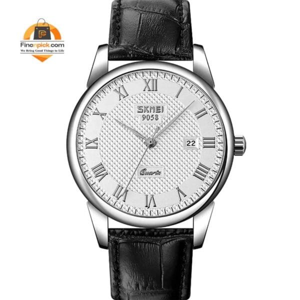 Skmei 9058 Men's Quartz Leather Watch