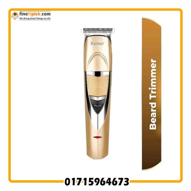 Kemei KM-235 Trimmer for Men Trimmer (Gold)