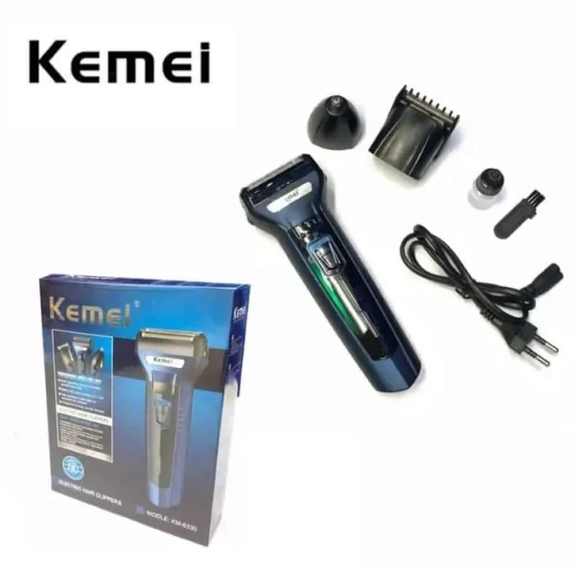 KM-6330 3 In 1 Hair Trimmer Grooming Kit - Image 3