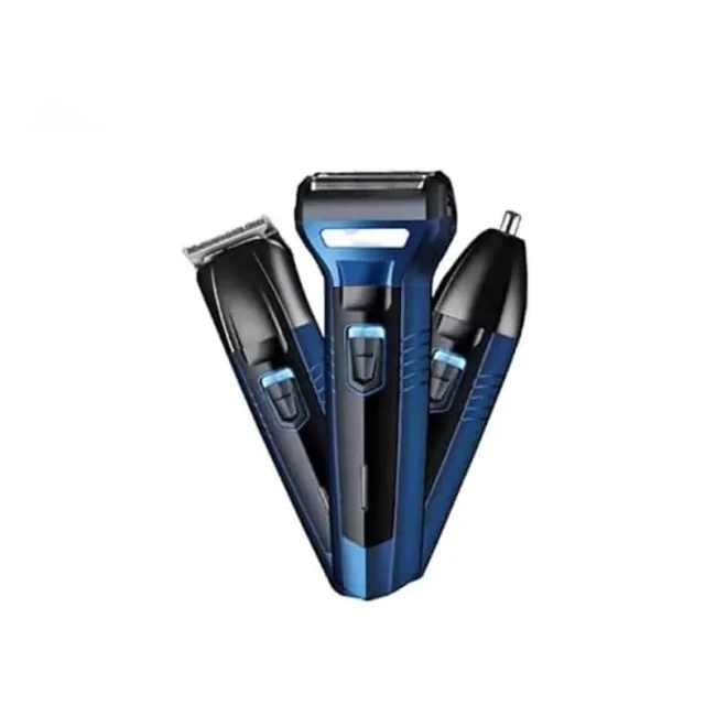 KM-6330 3 In 1 Hair Trimmer Grooming Kit - Image 2