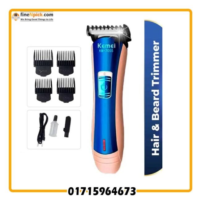 Kemei KM-7055 Beard Trimmer & Amp Hair Clipper