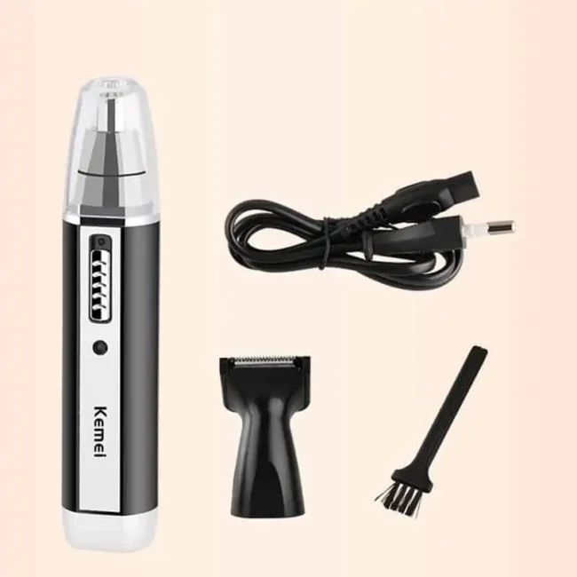Kemei KM-6632 2 In 1 Rechargeable Nose Hair Trimmer - Image 2