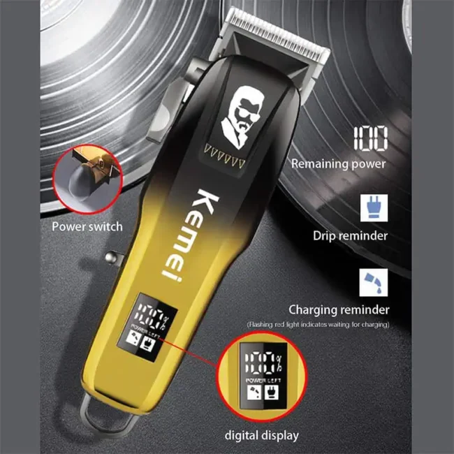 Kemei KM-709A Professional Hair Clipper Trimmer - Image 4