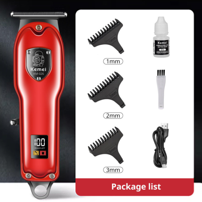 Kemei KM-026 Rechargeable Beard & Hair Clipper Trimmer For Men - Image 4