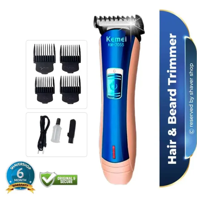 Kemei KM-7055 Beard Trimmer & Amp Hair Clipper