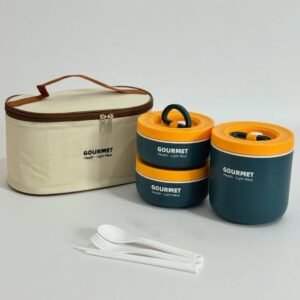 GOURMET 3pcs Stainless Steel Lunch Box