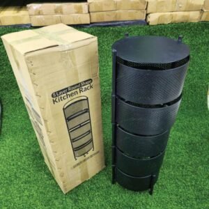 Alternative view of 5 Layer Round Shape Kitchen Rack