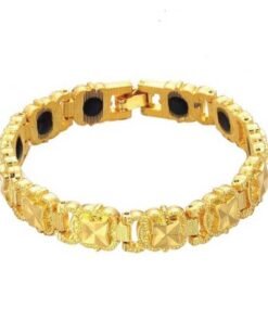 Bracelet Alloy Plating 18k Gold Magnetic Adjustable