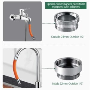 Alternative view of Faucet Extender Pipe 360 Degree Rotating