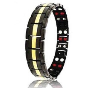 Alternative view of Bracelet Titanium Magnetic Double Row 4 Element