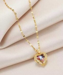 Wings Heart Pendant Necklace