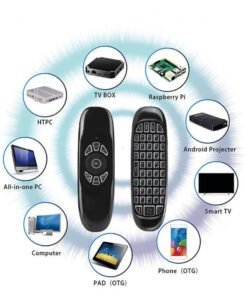Wireless Air Mouse with Keyboard & Voice Control – Buy Online in Bangladesh | FineNpick 5 2.4GHz Wireless Air Mouse with Keyboard for Smart TV