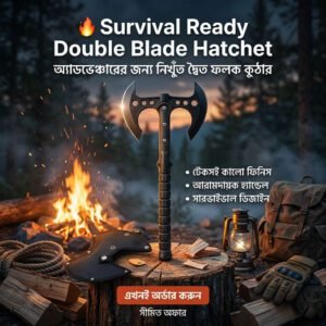 AXE Double Blade Hatchet for Survival – Buy Online in Bangladesh | FineNpick 3 AXE Double Blade Hatchet for Survival in Bangladesh