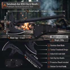 Tomahawk Axe With Clip & Sheath