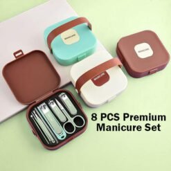 8 PCS Premium Manicure Set – Professional Stainless Steel Nail Care Kit with Luxury Travel Case – Buy Online in Bangladesh | FineNpick 6 8 PCS Premium Manicure Set