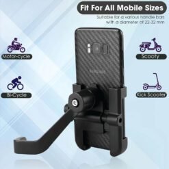 Best Aluminum Alloy Motorcycle Phone Holder – Buy Online in Bangladesh | FineNpick 7 Bike Mobile Holder Bangladesh aluminum alloy motorcycle phone holder 360 degree