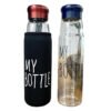 Glass Water Bottle with Aluminum Cap – 550ml