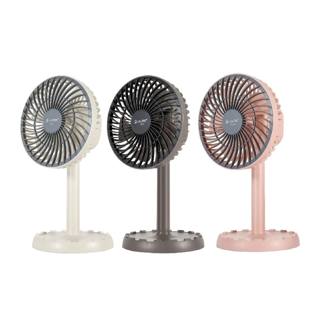JY SUPER JY-2218 Mini Rechargeable Fan – 4000mAh Portable USB Desk Fan (3 Speed)