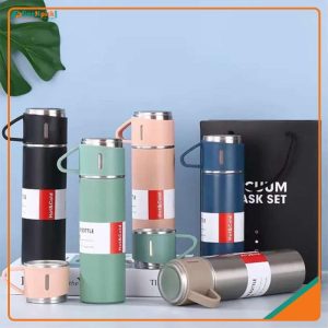 3-in-1 Vacuum Insulated Thermal Flask Set – 500ml