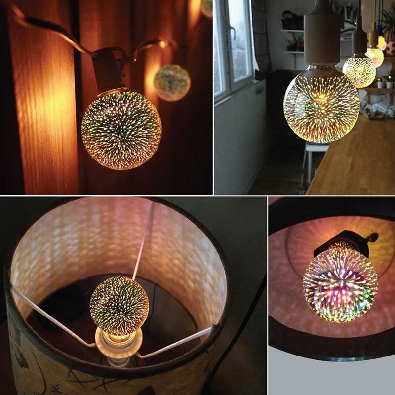 3D FIREWORK LED DECORATIVE LIGHT BULB BALL SHAPE(FRESH BOX0 - Image 2