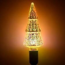 Alternative view of 3D Firework Led Decorative Light Bulb Christmas Tree Shape