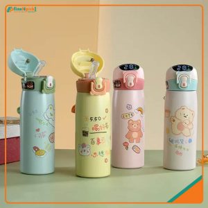 450ml Smart Vacuum Insulated Bottle with LED Temperature Display & Straw