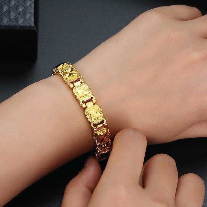 Bracelet Alloy Plating 18k Gold Magnetic Adjustable - Image 2