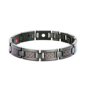 Bracelets Bio Magnetic Green, Red & Black Carbon - Image 3