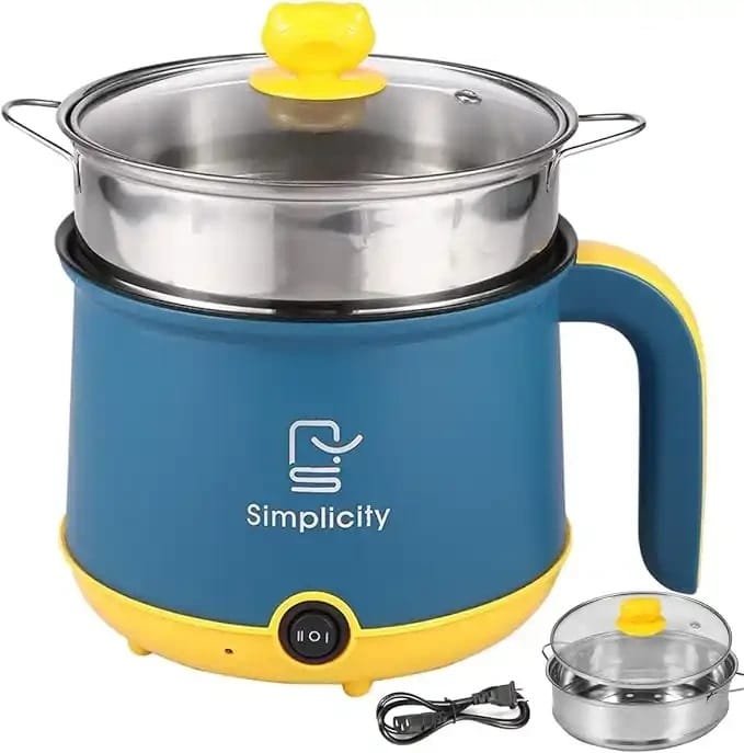 Electric Hot Pot 1.2L Mini Cooker – Versatile, Non-Stick, and Rapid Heatin - Image 3