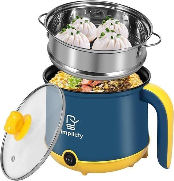 Electric Hot Pot 1.2L Mini Cooker – Versatile, Non-Stick, and Rapid Heatin - Image 4
