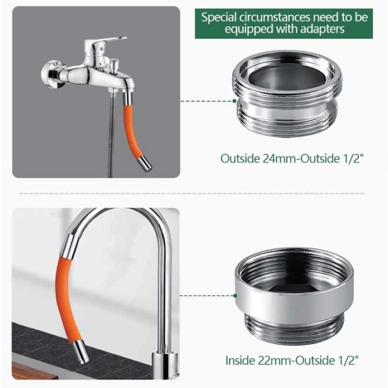 Faucet Extender Pipe 360 Degree Rotating - Image 2